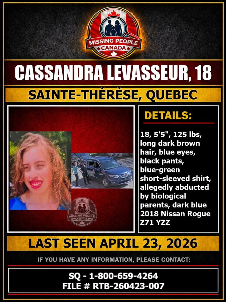 MISSING PERSON CANADA RELEASE