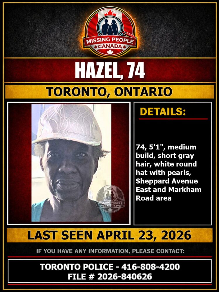 MISSING PERSON CANADA RELEASE