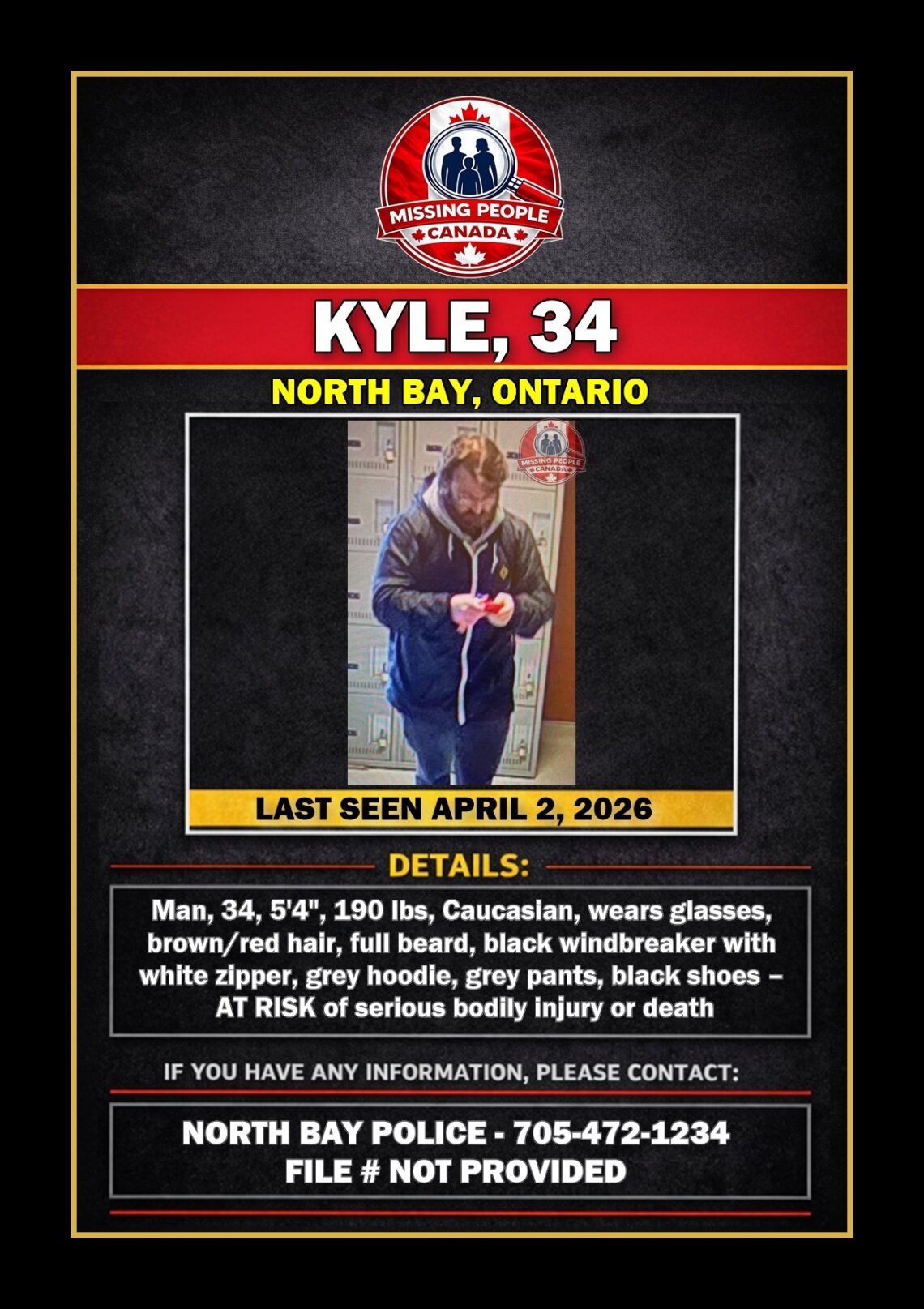 MISSING PERSON CANADA RELEASE