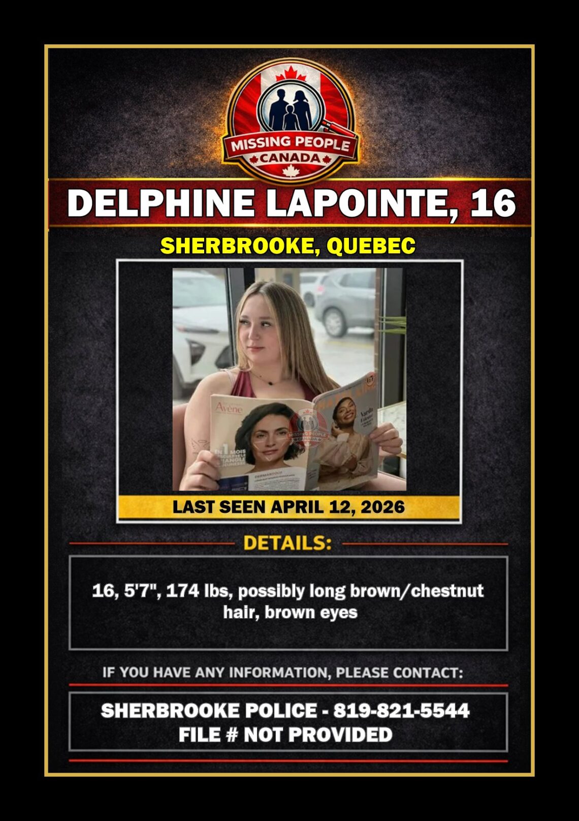 MISSING PERSON CANADA RELEASE