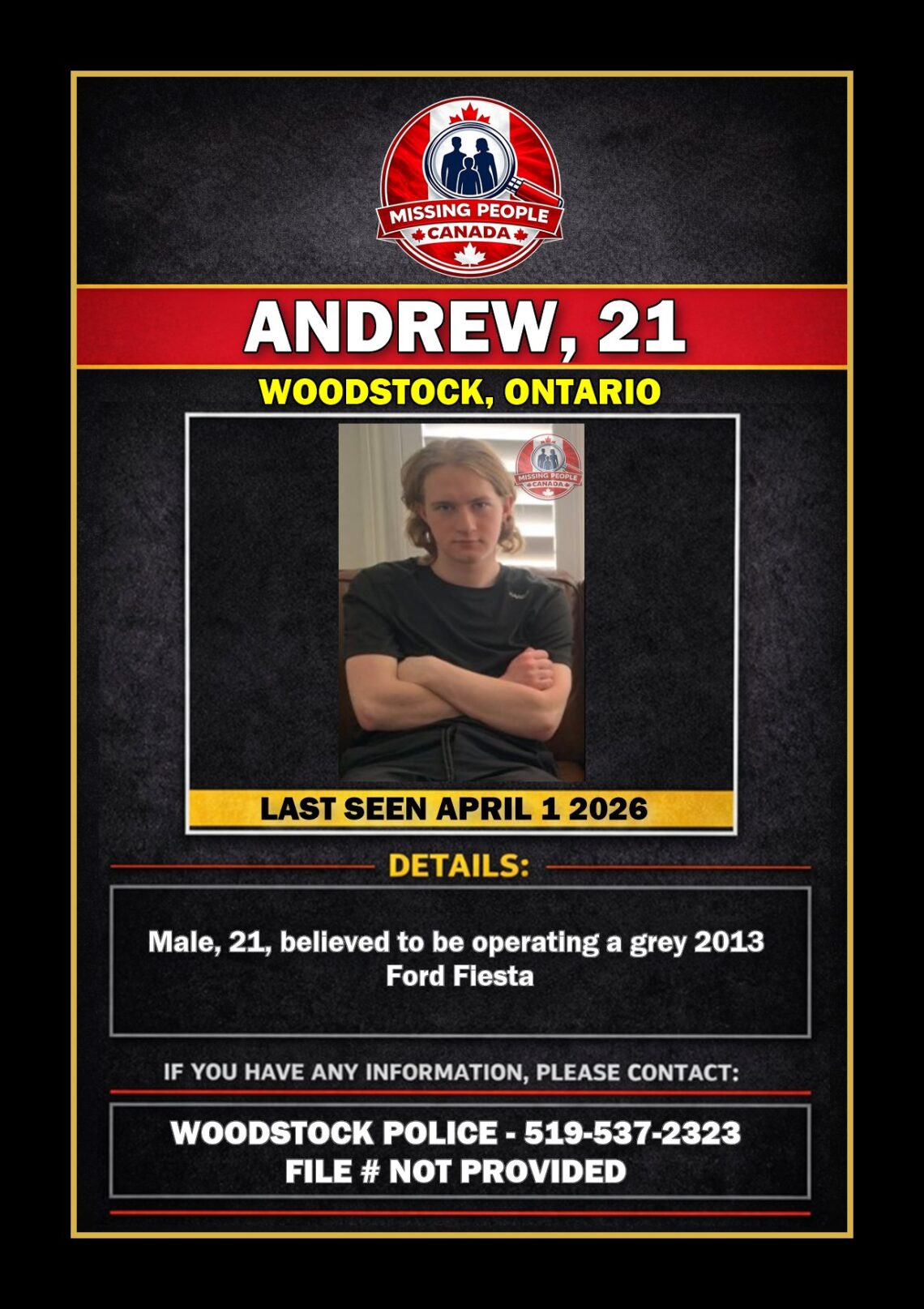 MISSING PERSON CANADA RELEASE