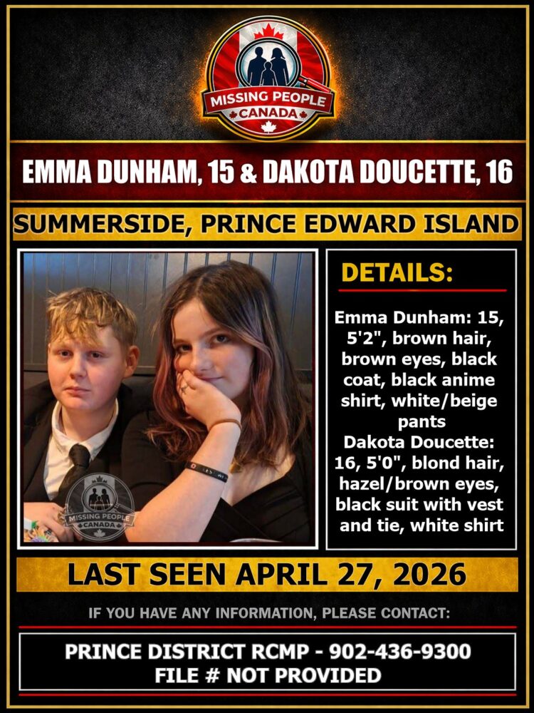 MISSING PERSON CANADA RELEASE