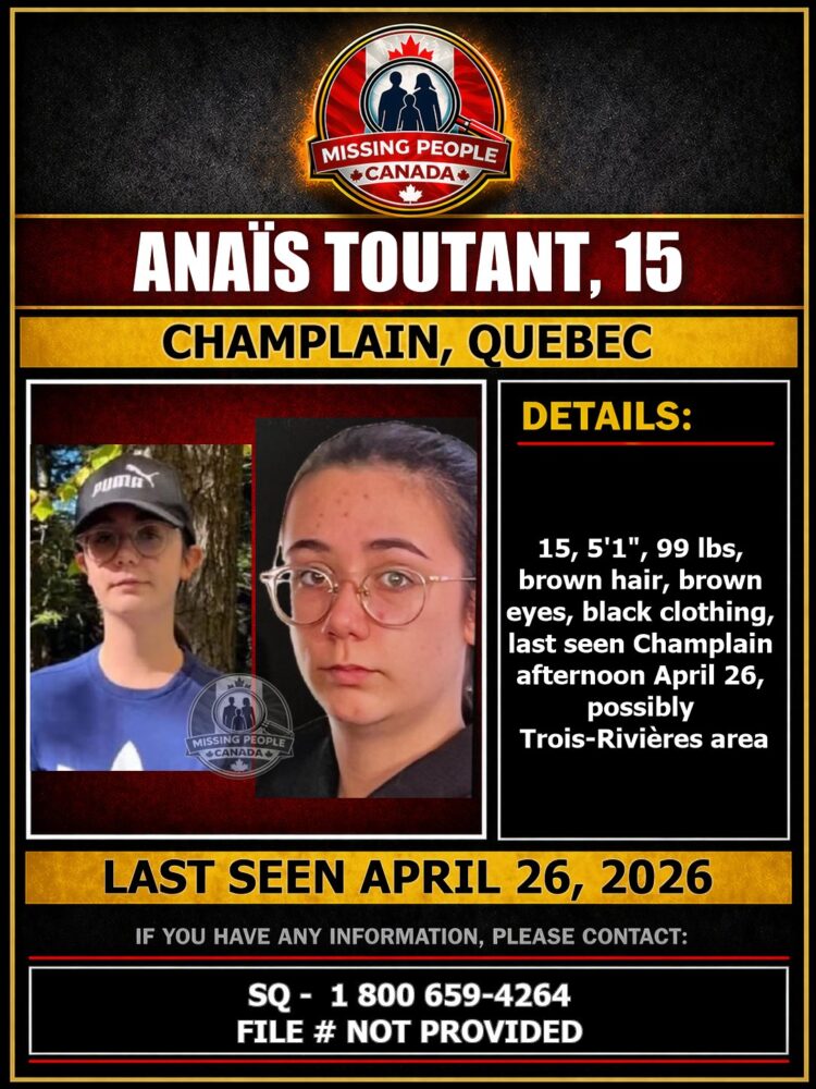 MISSING PERSON CANADA RELEASE