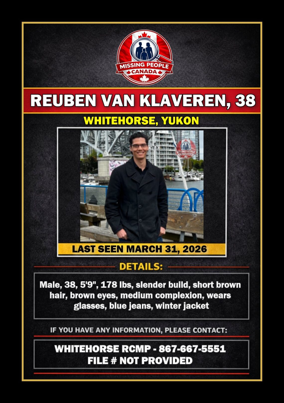 MISSING PERSON CANADA RELEASE