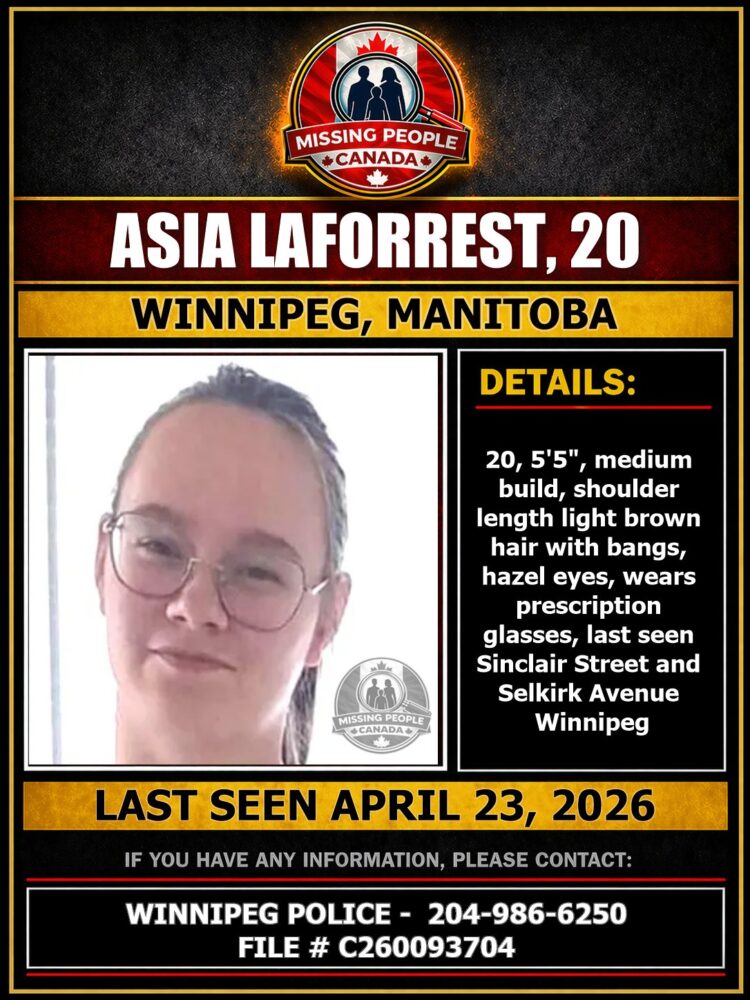 MISSING PERSON CANADA RELEASE