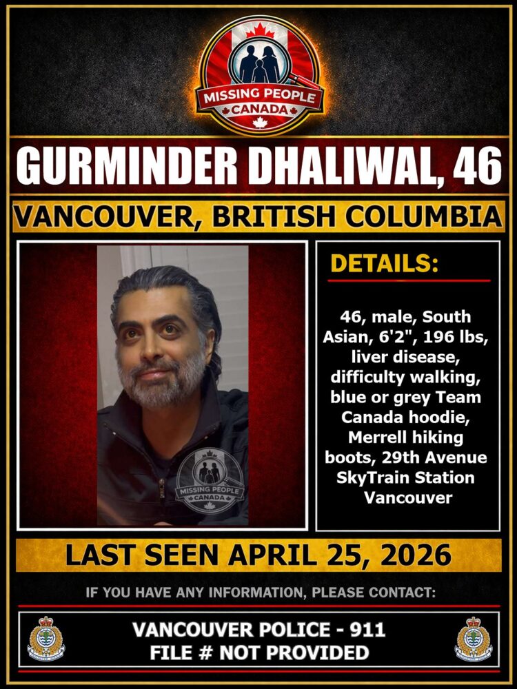 MISSING PERSON CANADA RELEASE