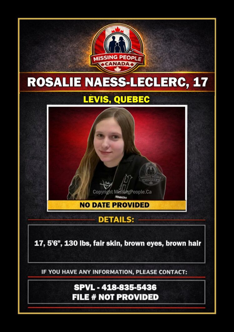 MISSING PERSON CANADA RELEASE