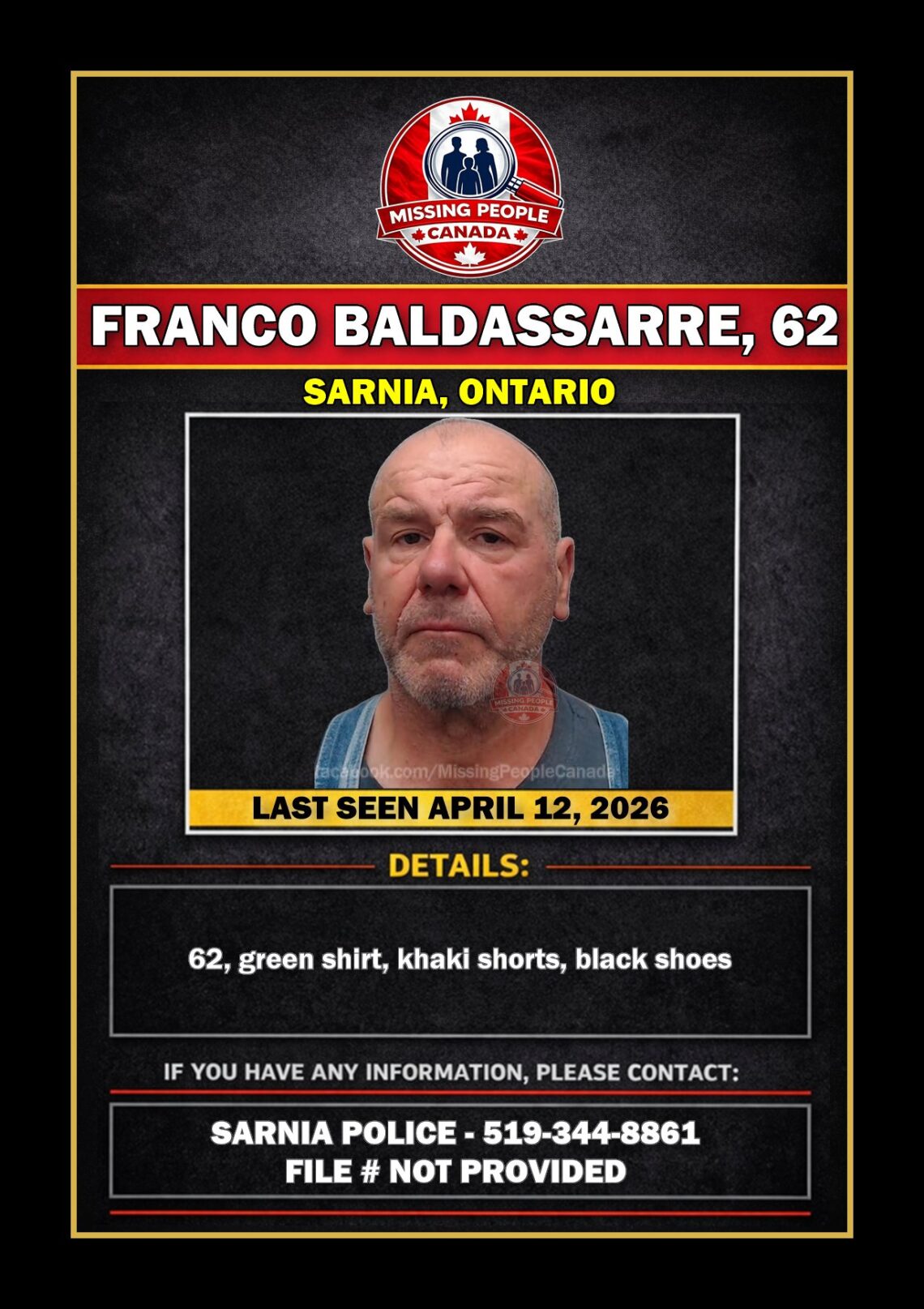 MISSING PERSON CANADA RELEASE