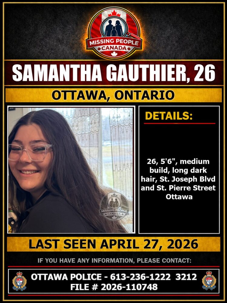 MISSING PERSON CANADA RELEASE