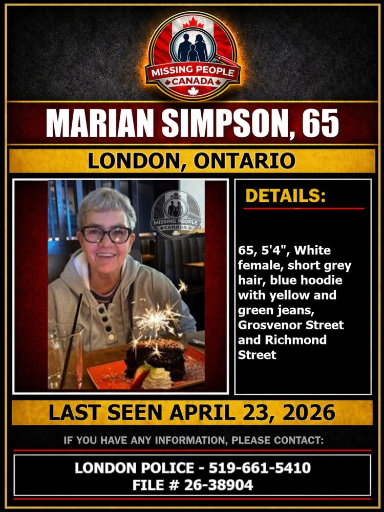 MISSING PERSON CANADA RELEASE