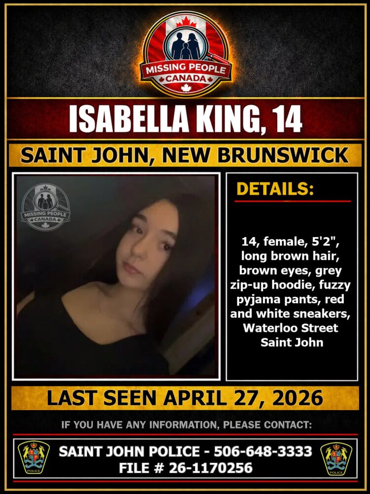 MISSING PERSON CANADA RELEASE