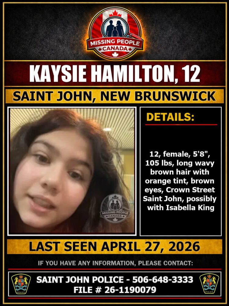 MISSING PERSON CANADA RELEASE
