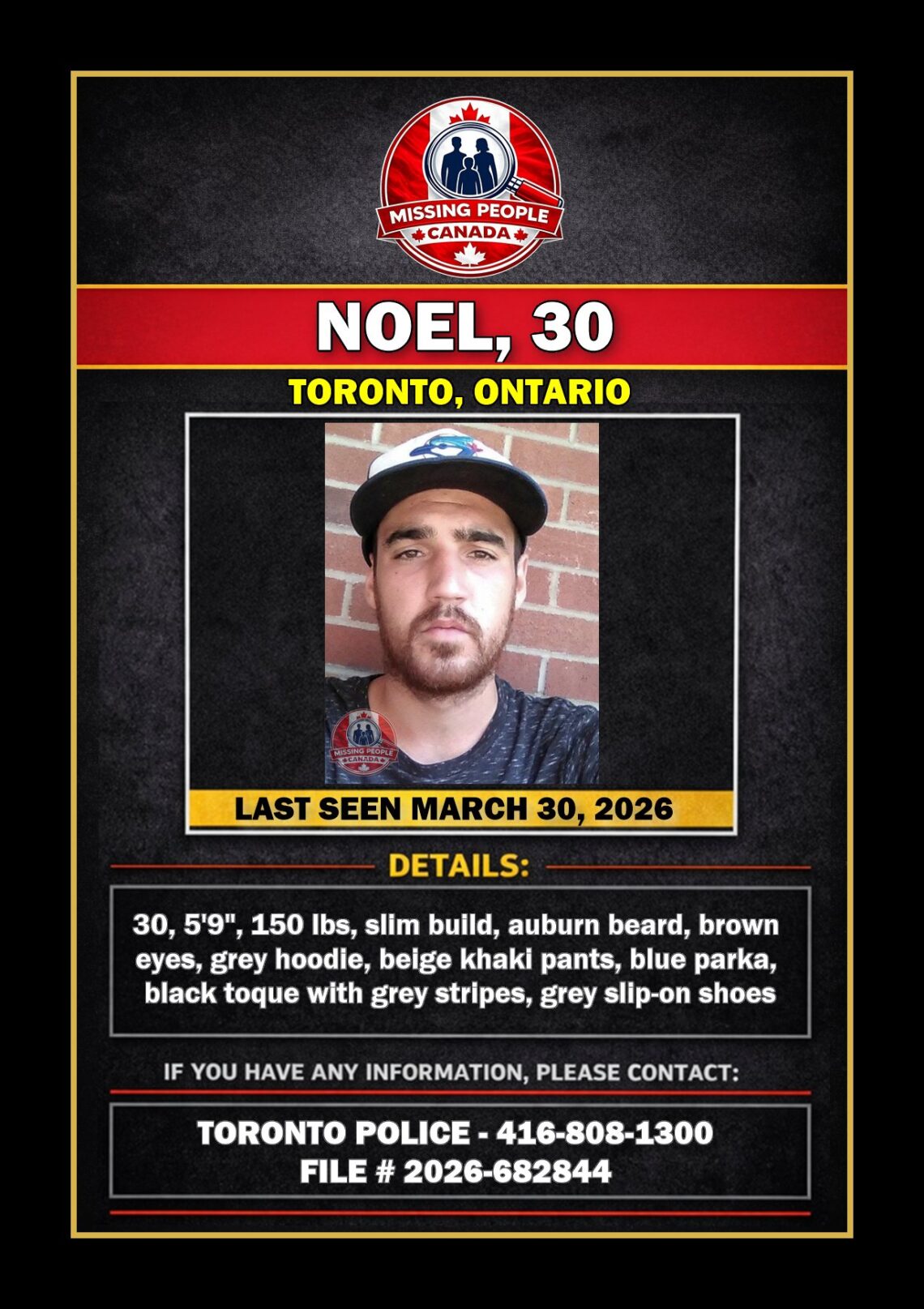 MISSING PERSON CANADA RELEASE