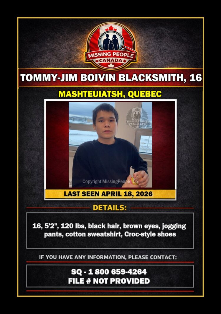 MISSING PERSON CANADA RELEASE