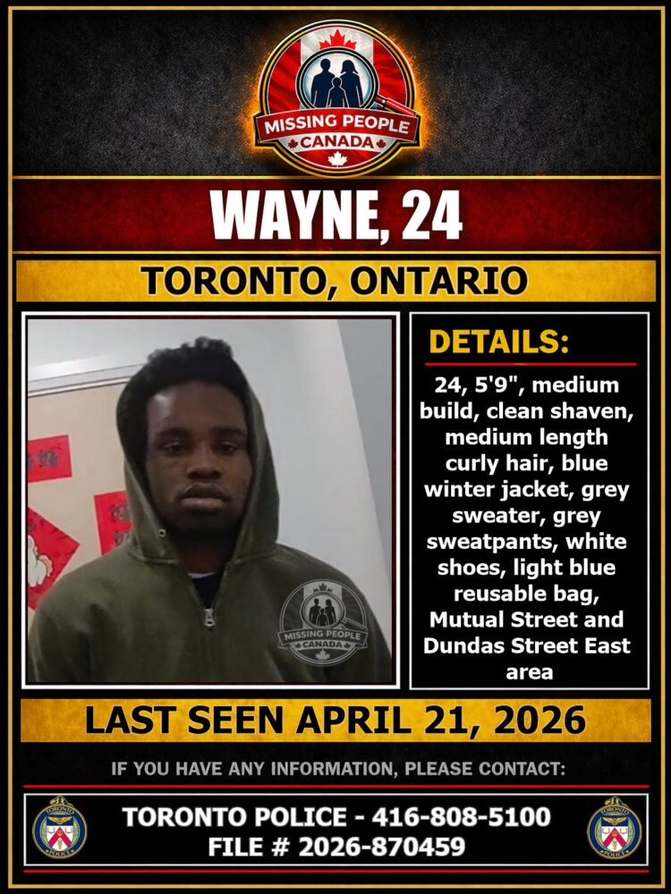 MISSING PERSON CANADA RELEASE