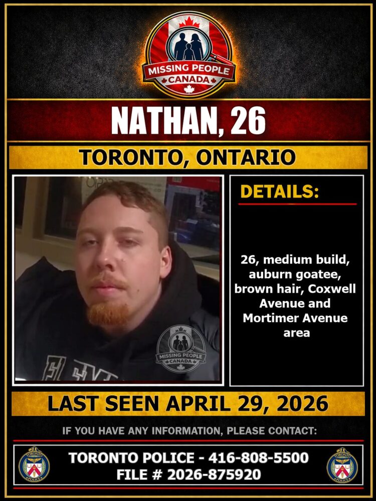 MISSING PERSON CANADA RELEASE
