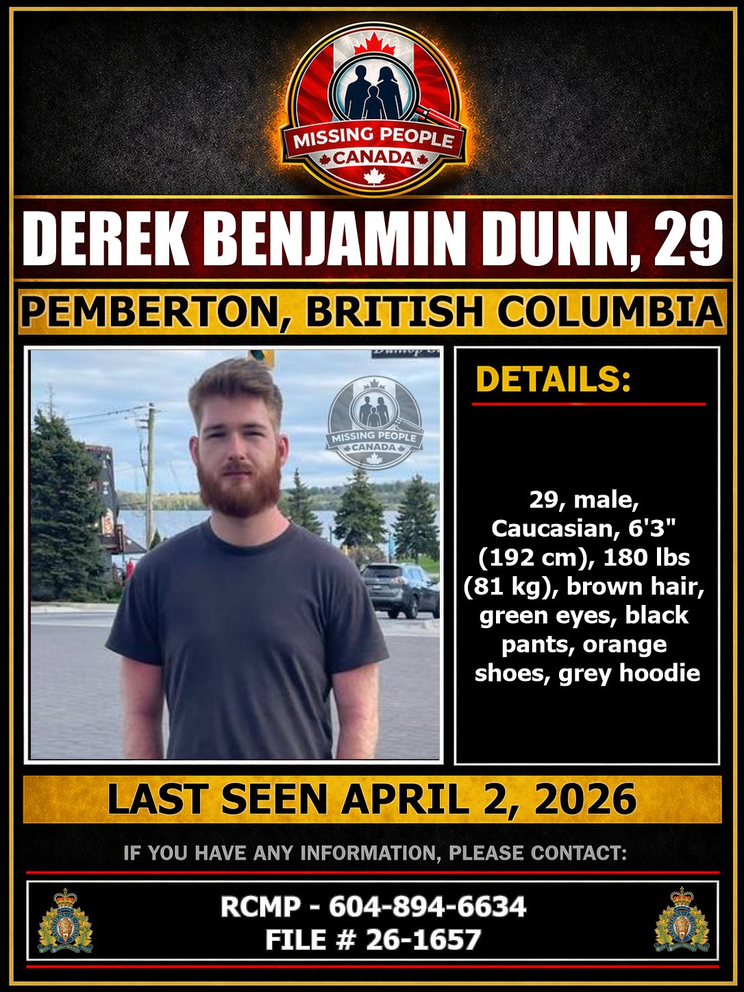 MISSING PERSON CANADA RELEASE