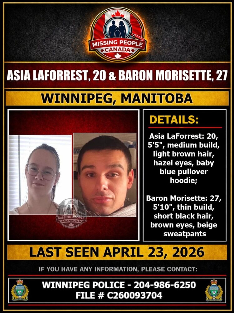 MISSING PERSON CANADA RELEASE