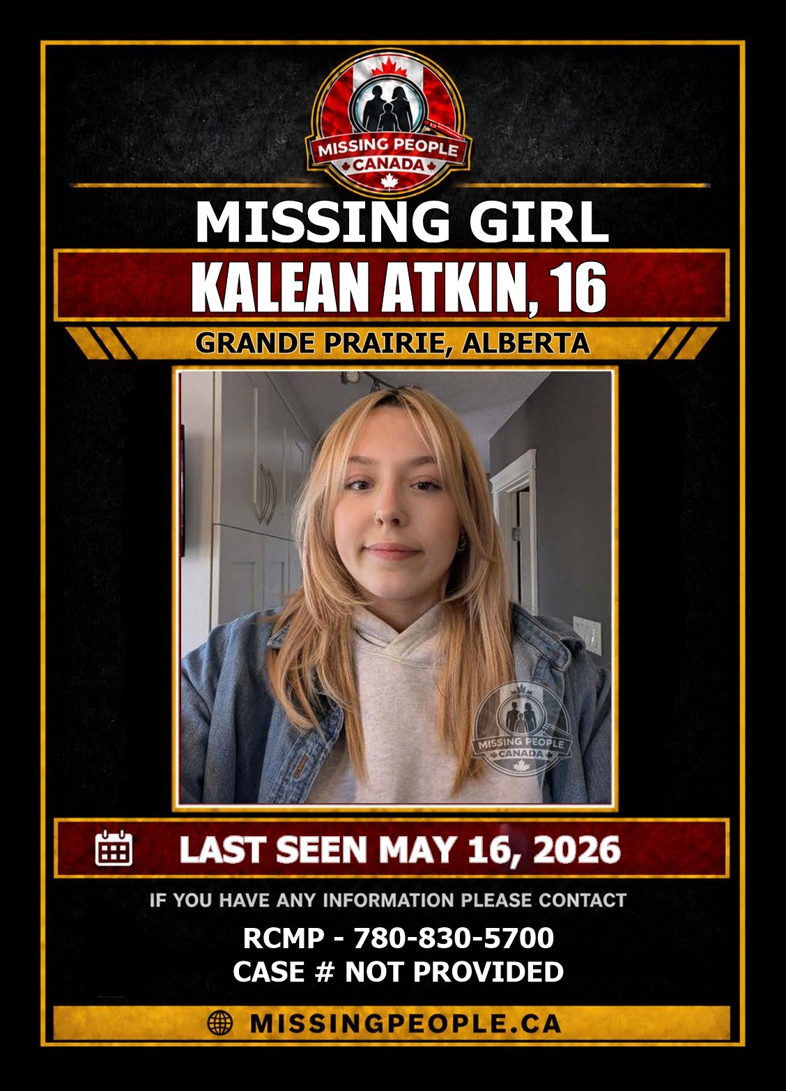 MISSING PERSON CANADA RELEASE