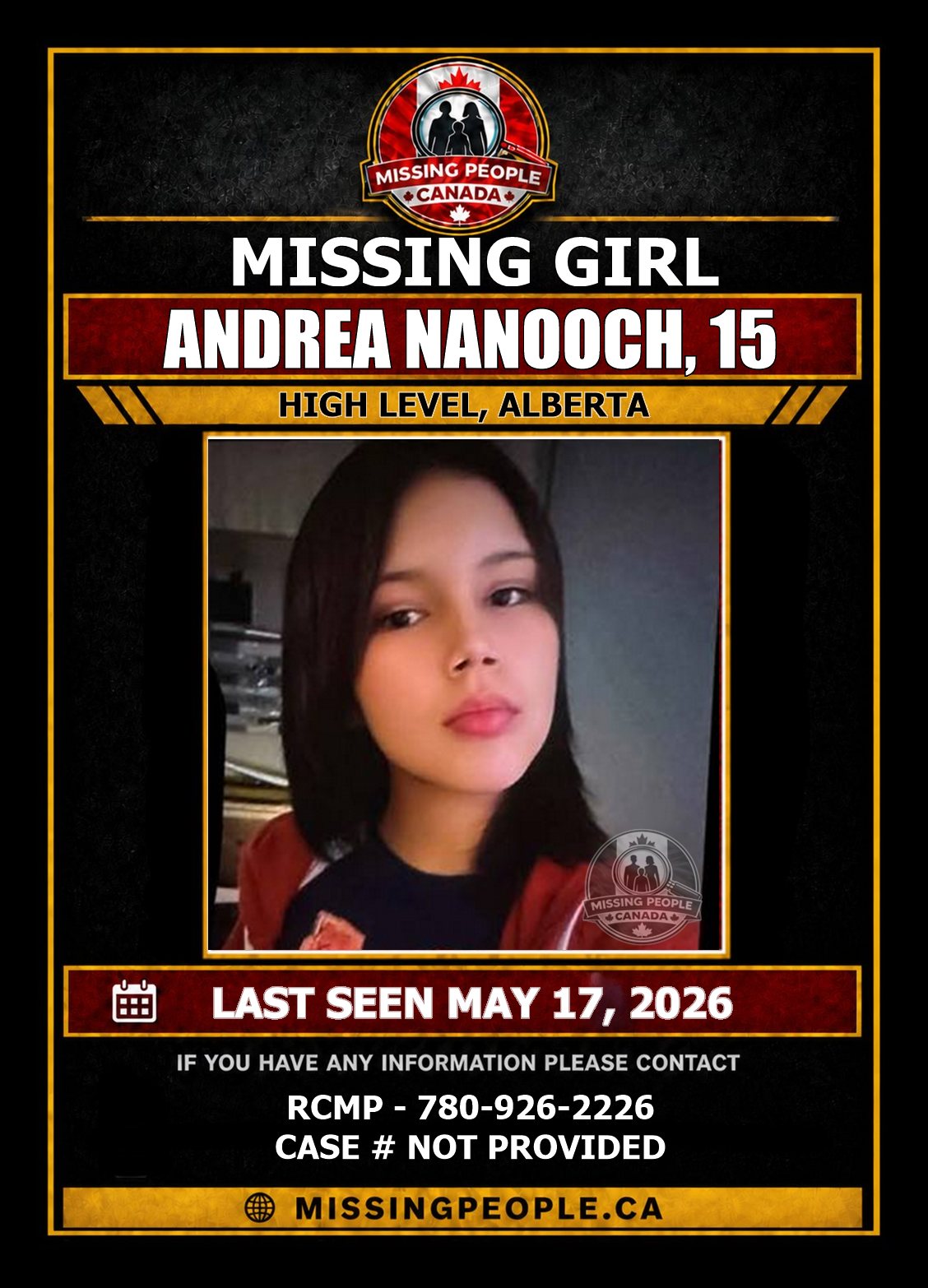 MISSING PERSON CANADA RELEASE