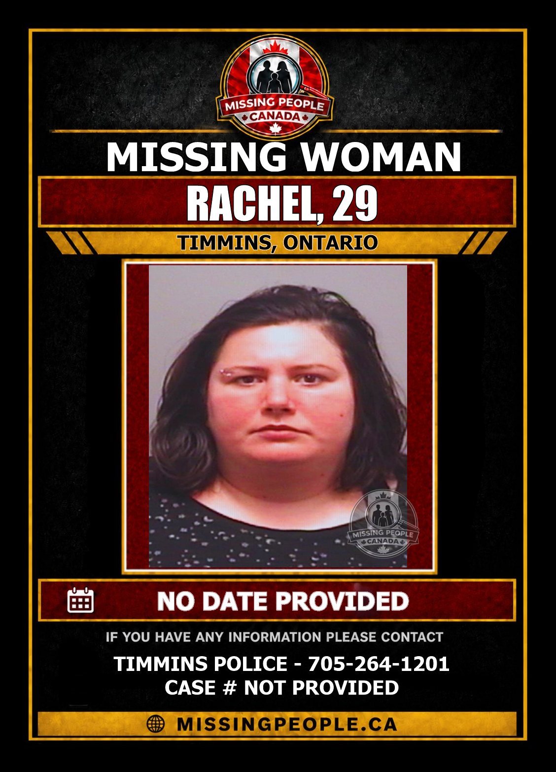 MISSING PERSON CANADA RELEASE