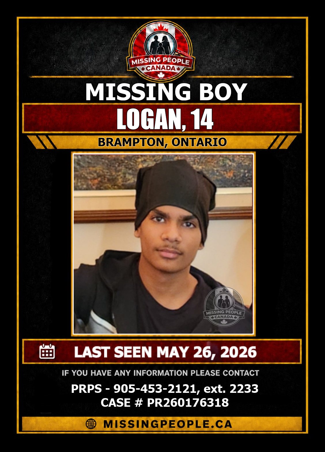 MISSING PERSON CANADA RELEASE