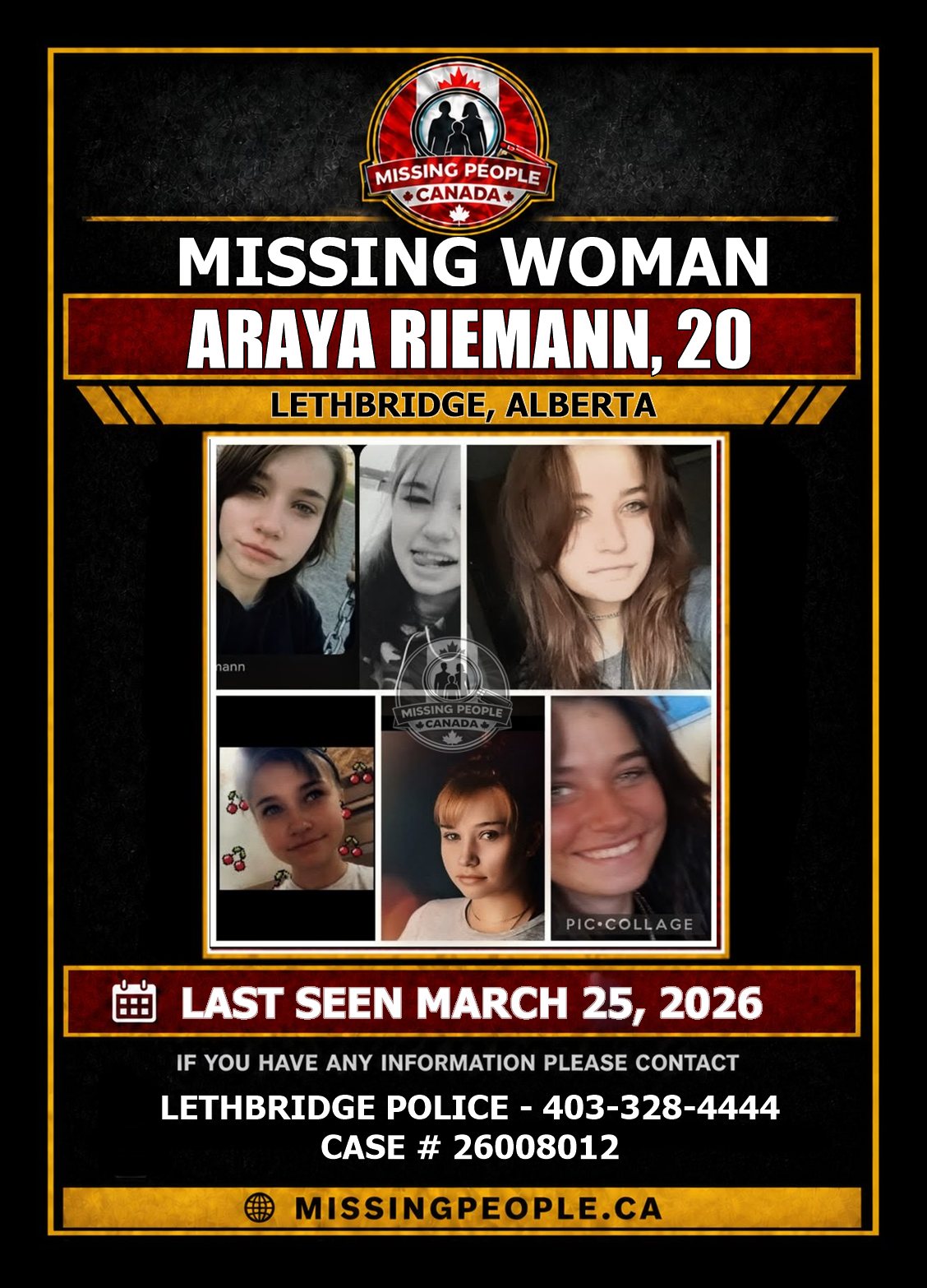 MISSING PERSON CANADA RELEASE