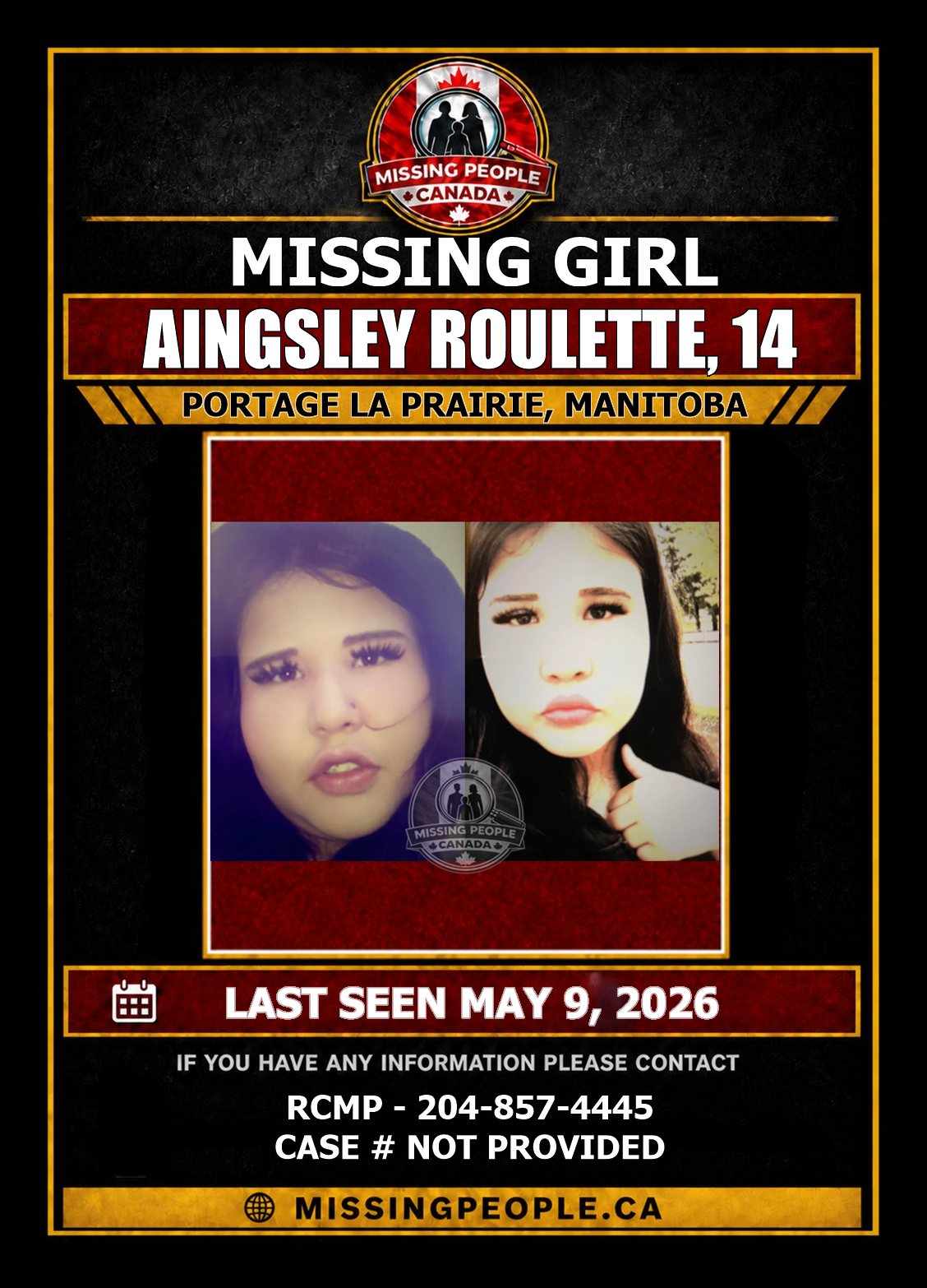 MISSING PERSON CANADA RELEASE