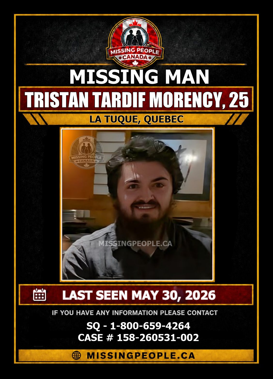 MISSING PERSON CANADA RELEASE