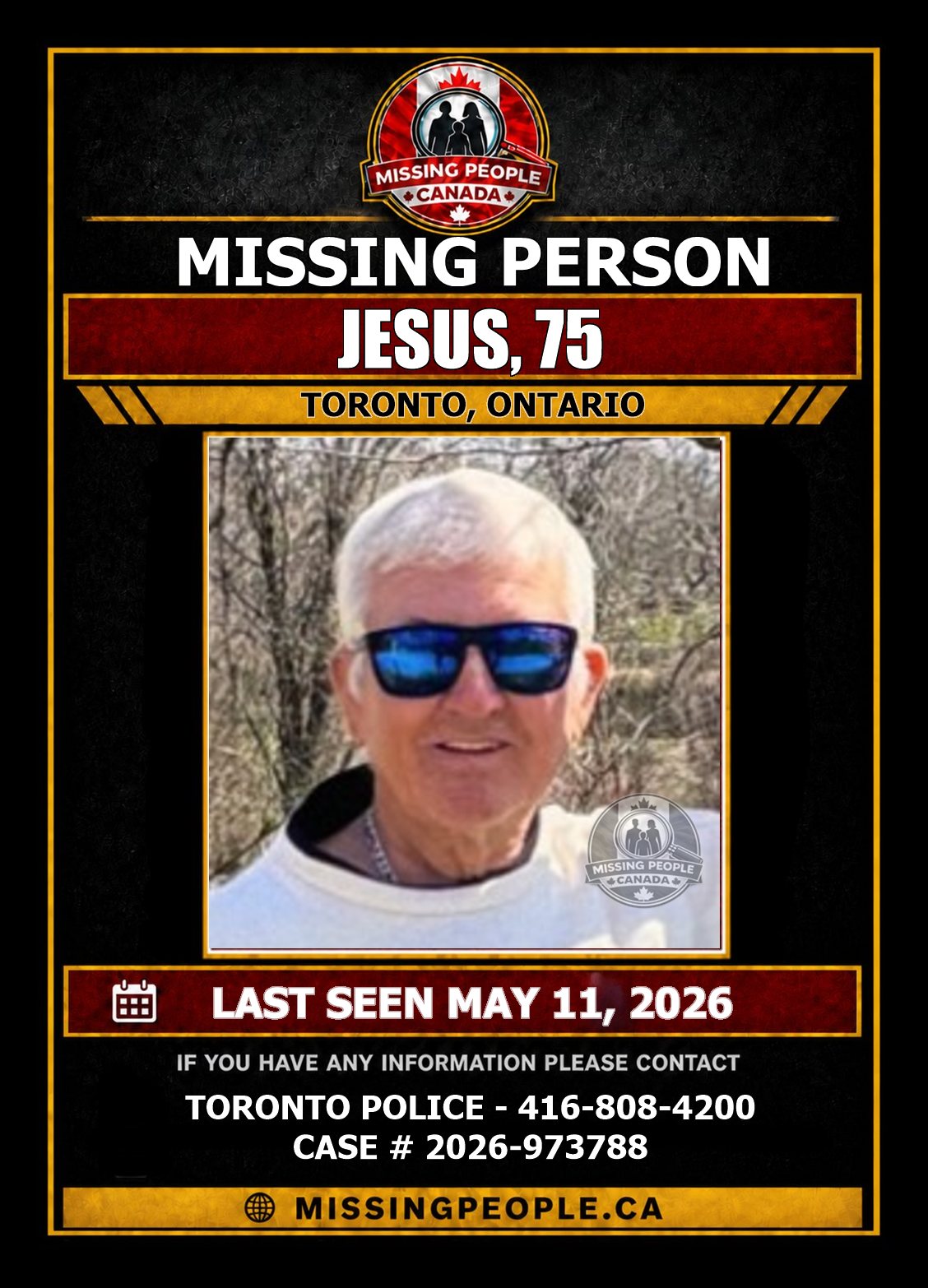 MISSING PERSON CANADA RELEASE