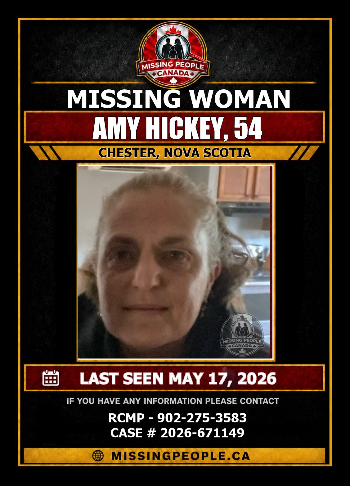 MISSING PERSON CANADA RELEASE