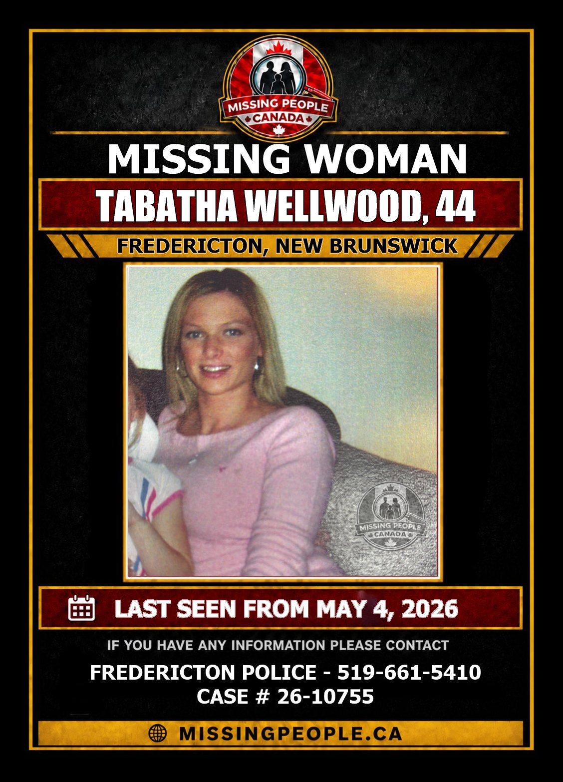 MISSING PERSON CANADA RELEASE