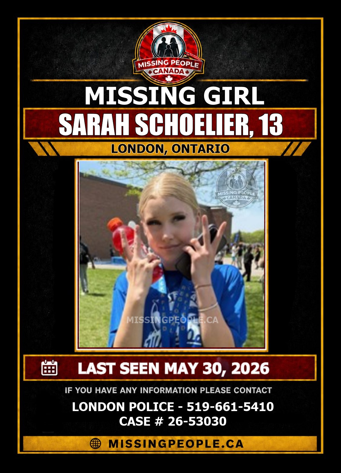MISSING PERSON CANADA RELEASE