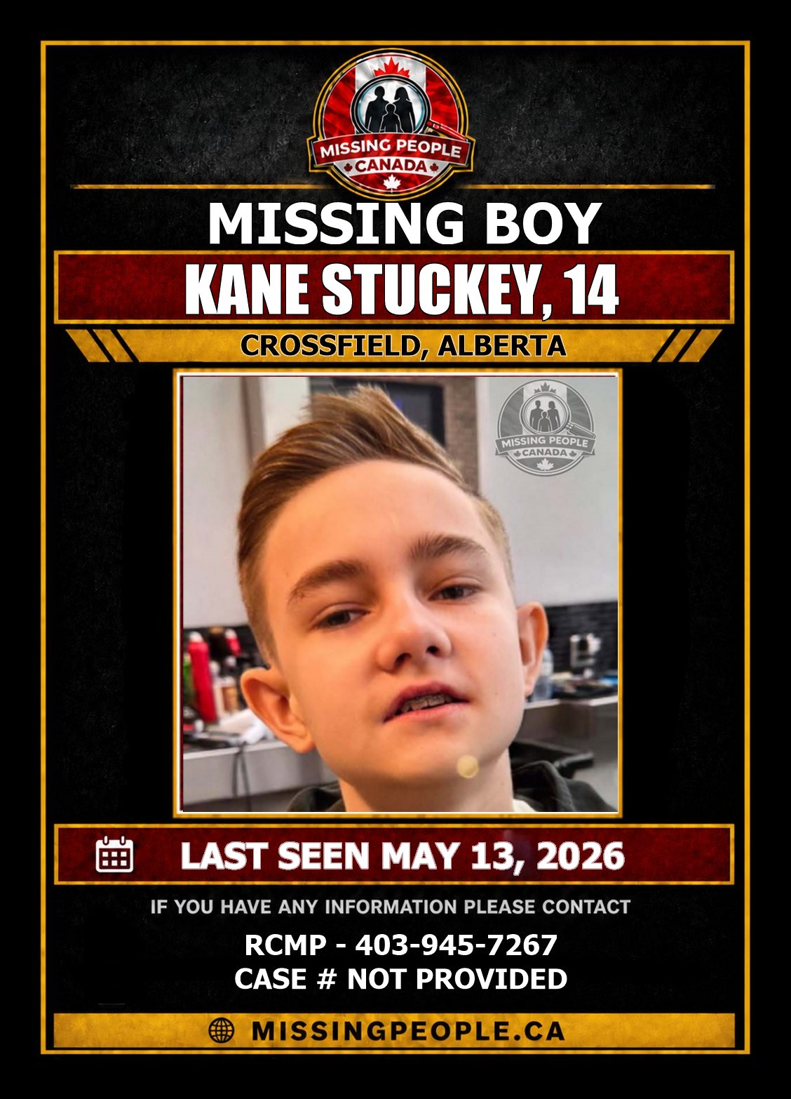 MISSING PERSON CANADA RELEASE