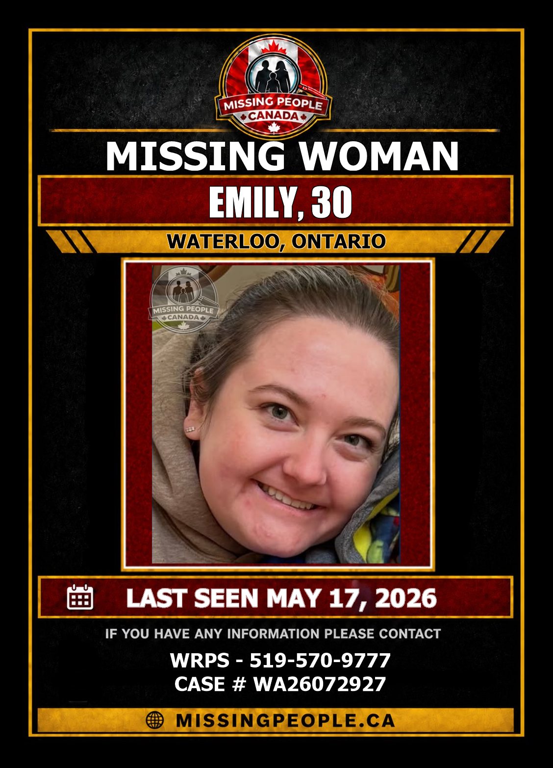 MISSING PERSON CANADA RELEASE