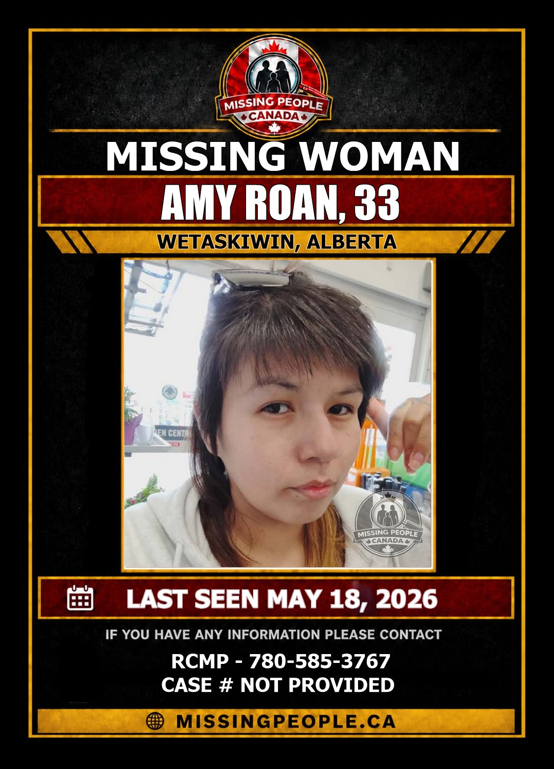MISSING PERSON CANADA RELEASE