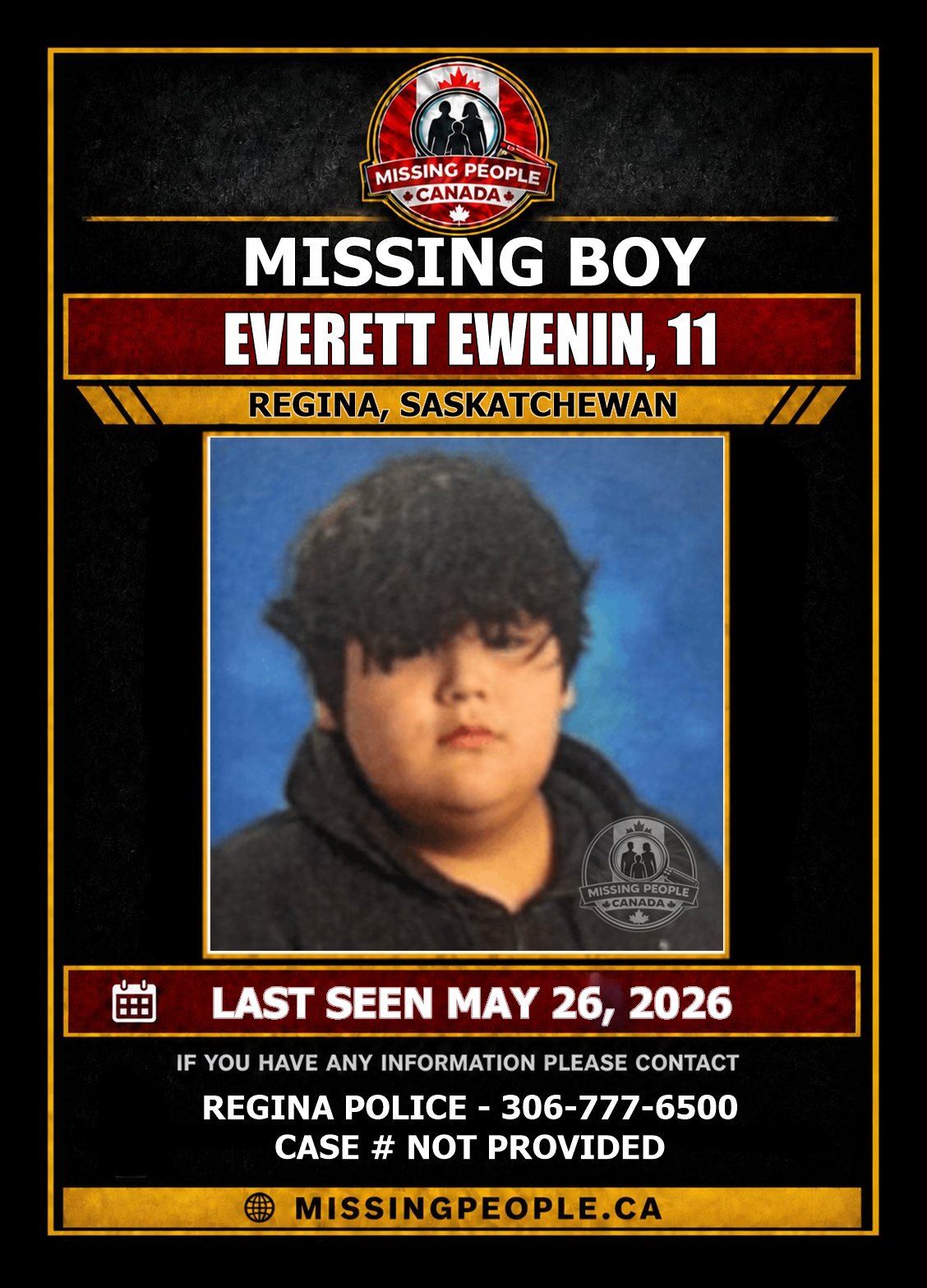 MISSING PERSON CANADA RELEASE