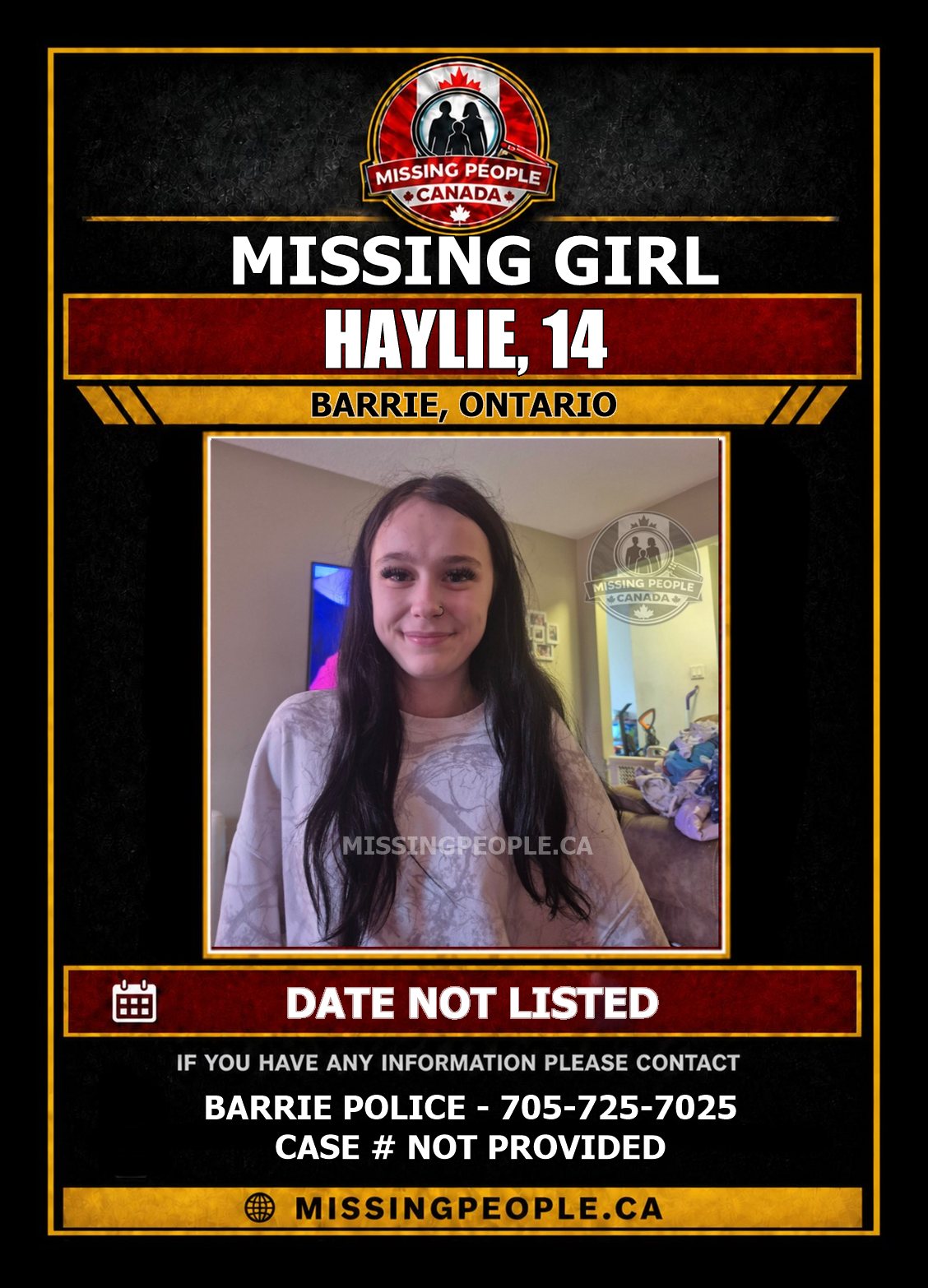 MISSING PERSON CANADA RELEASE