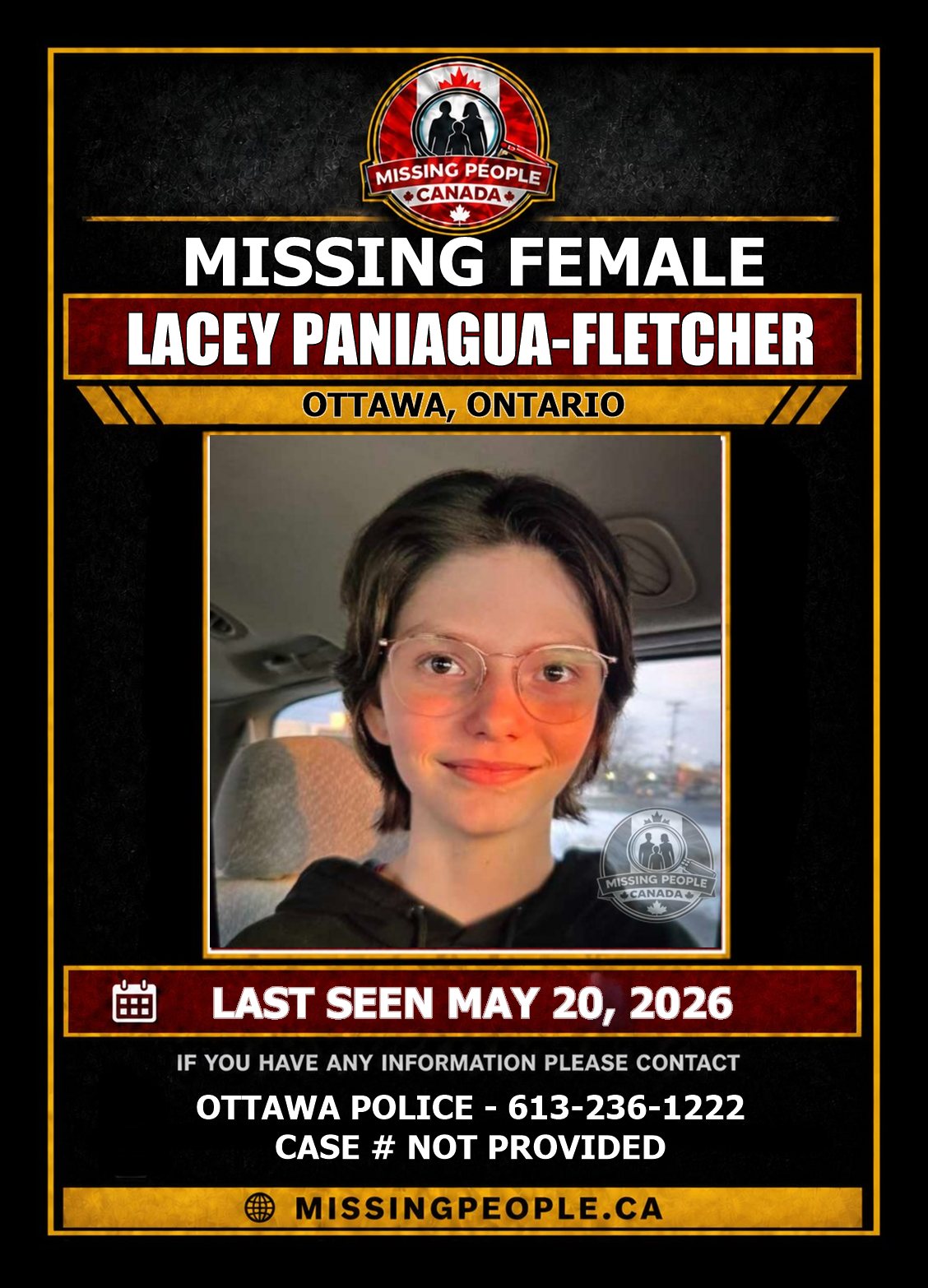 MISSING PERSON CANADA RELEASE