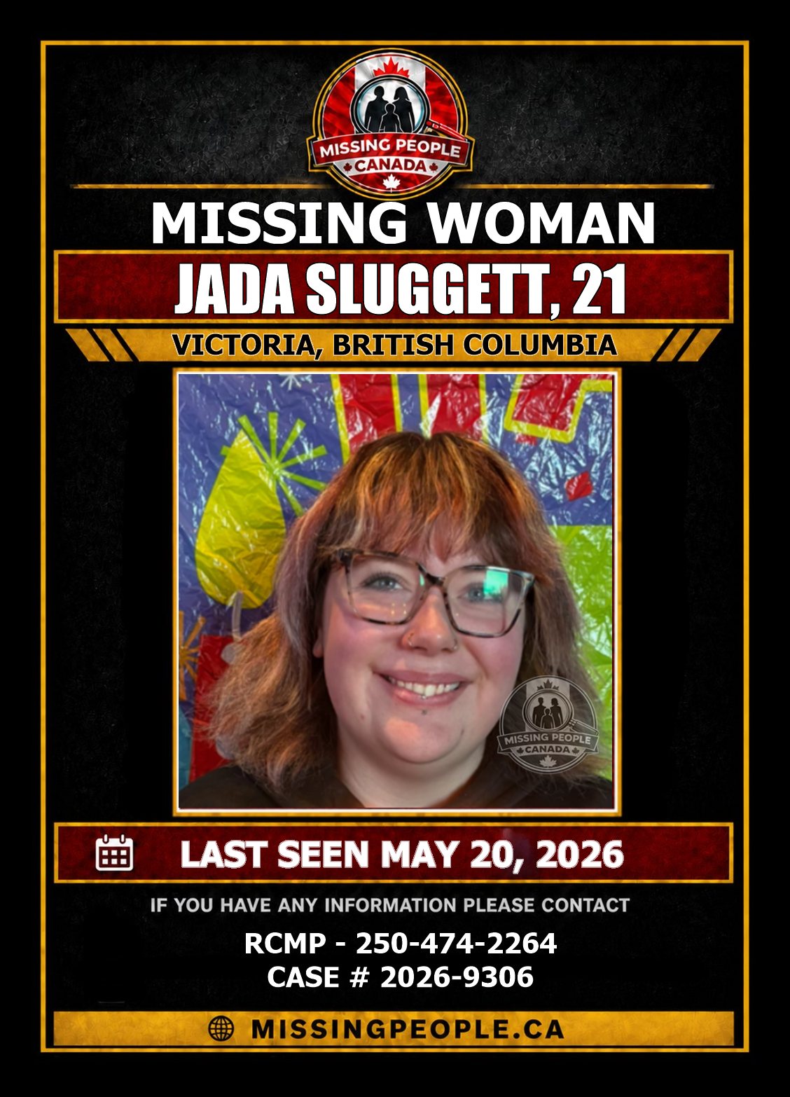 MISSING PERSON CANADA RELEASE