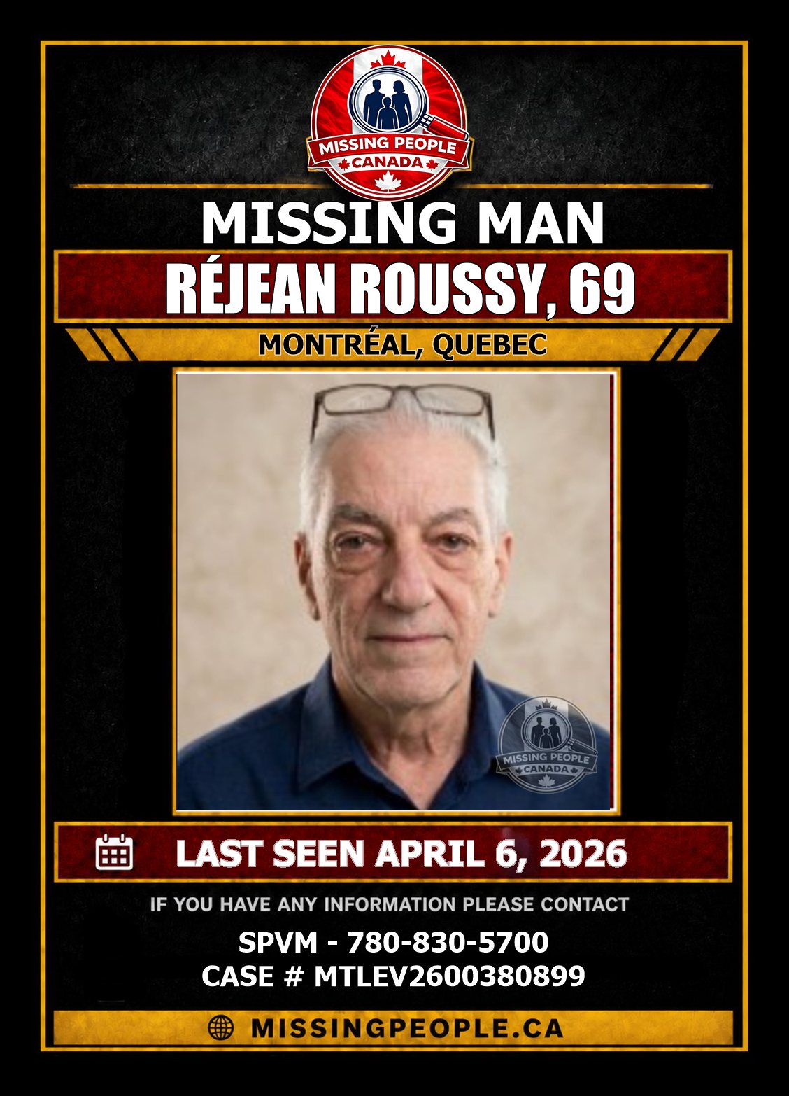 MISSING PERSON CANADA RELEASE
