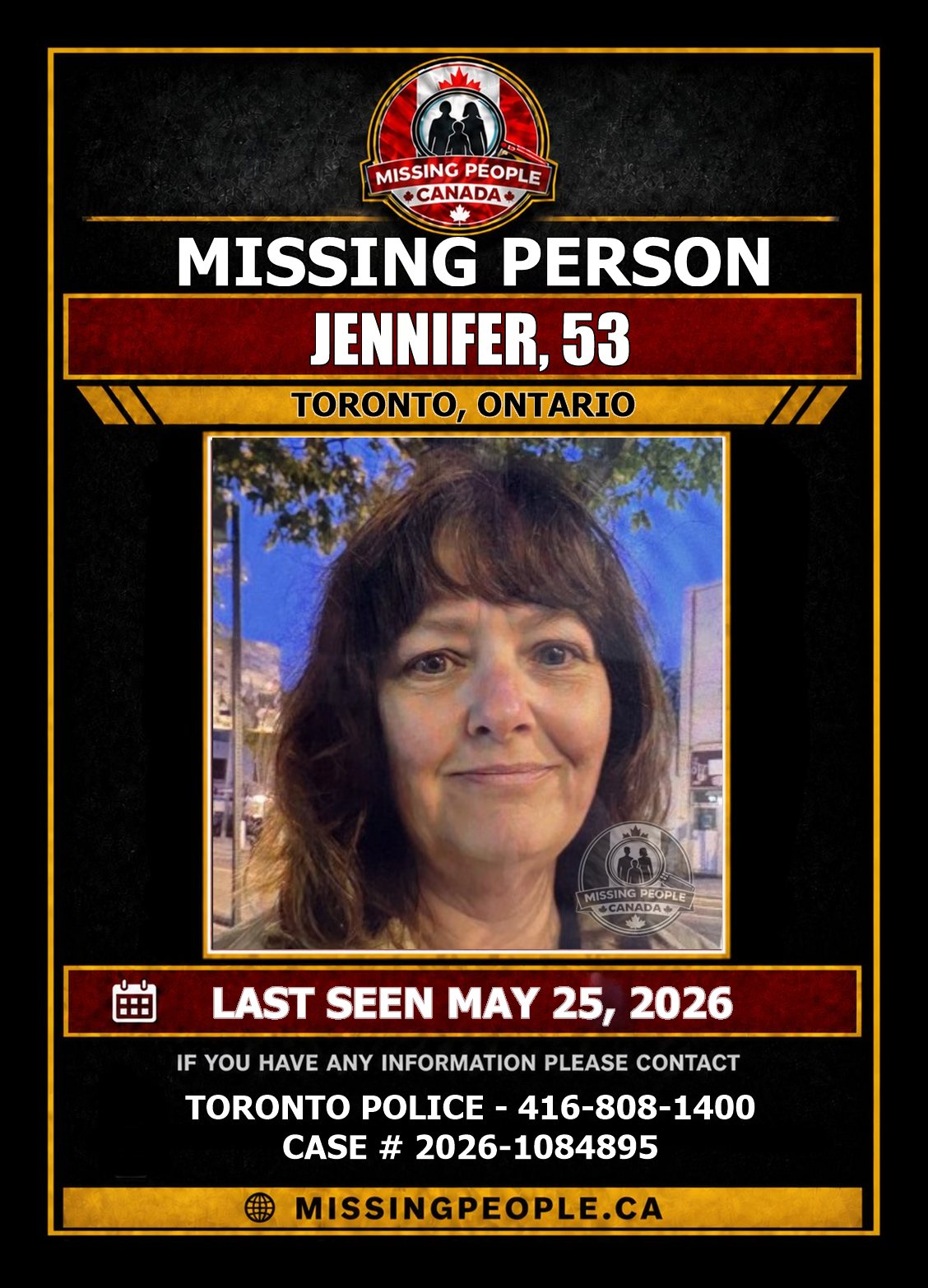 MISSING PERSON CANADA RELEASE