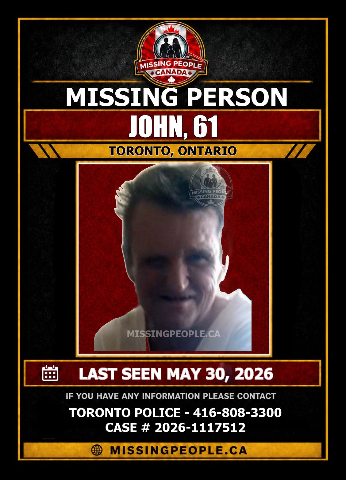 MISSING PERSON CANADA RELEASE