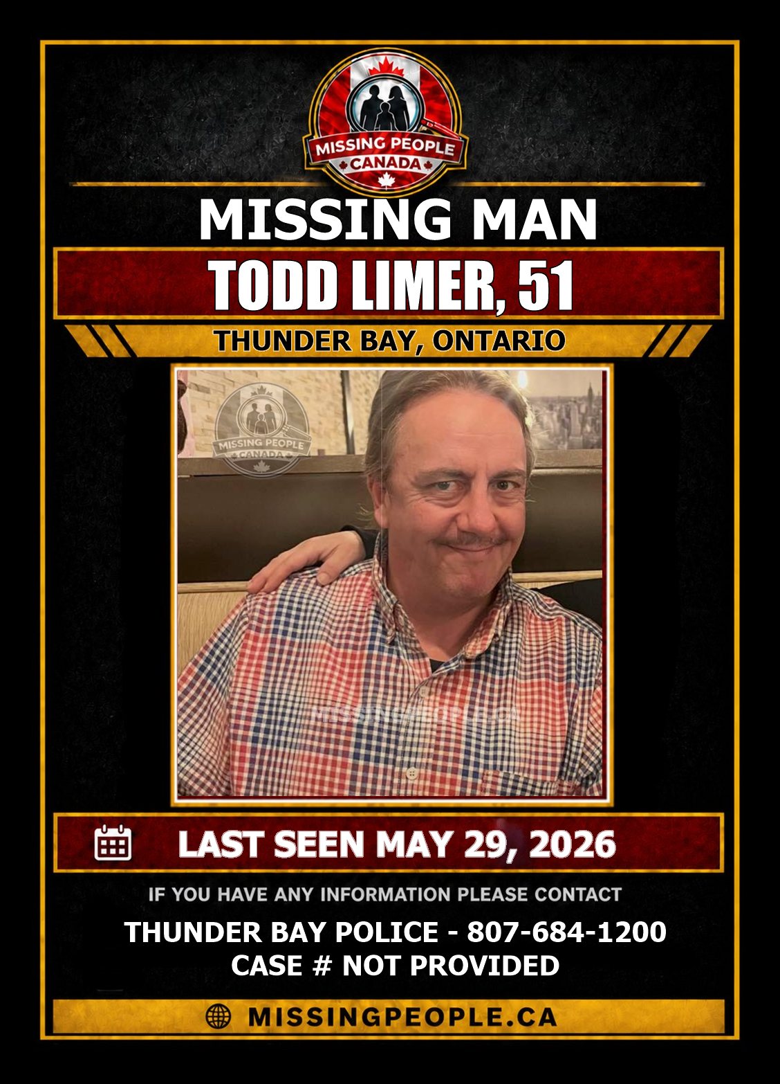MISSING PERSON CANADA RELEASE