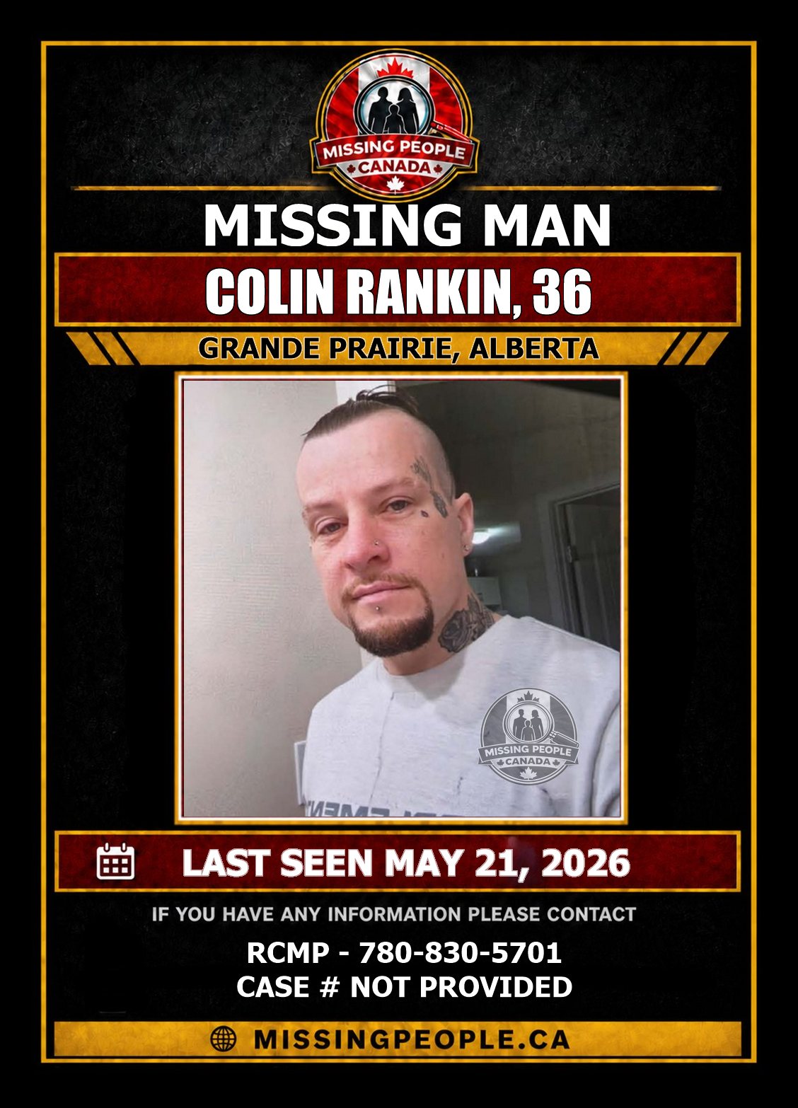 MISSING PERSON CANADA RELEASE