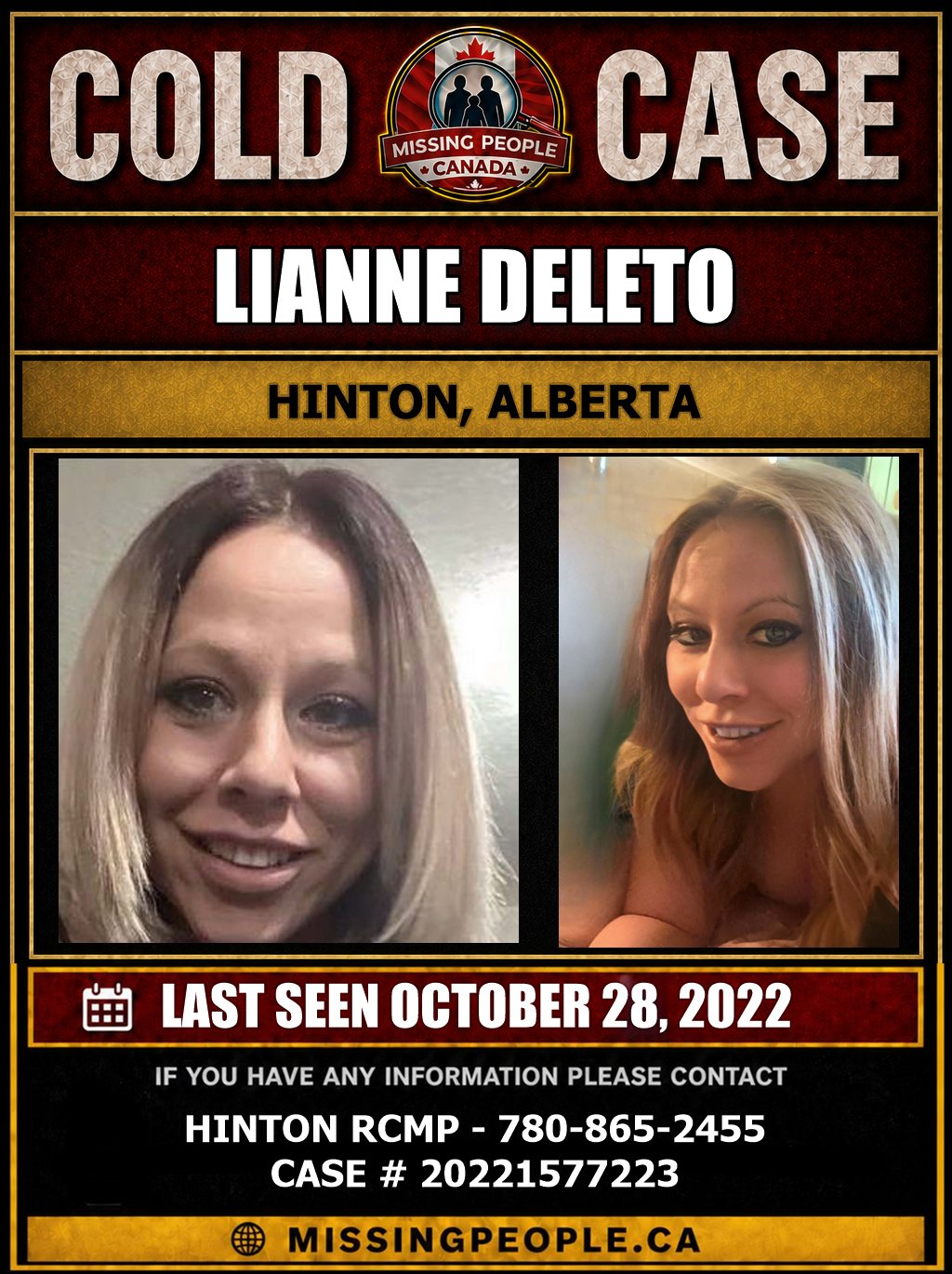 MISSING PERSON CANADA RELEASE