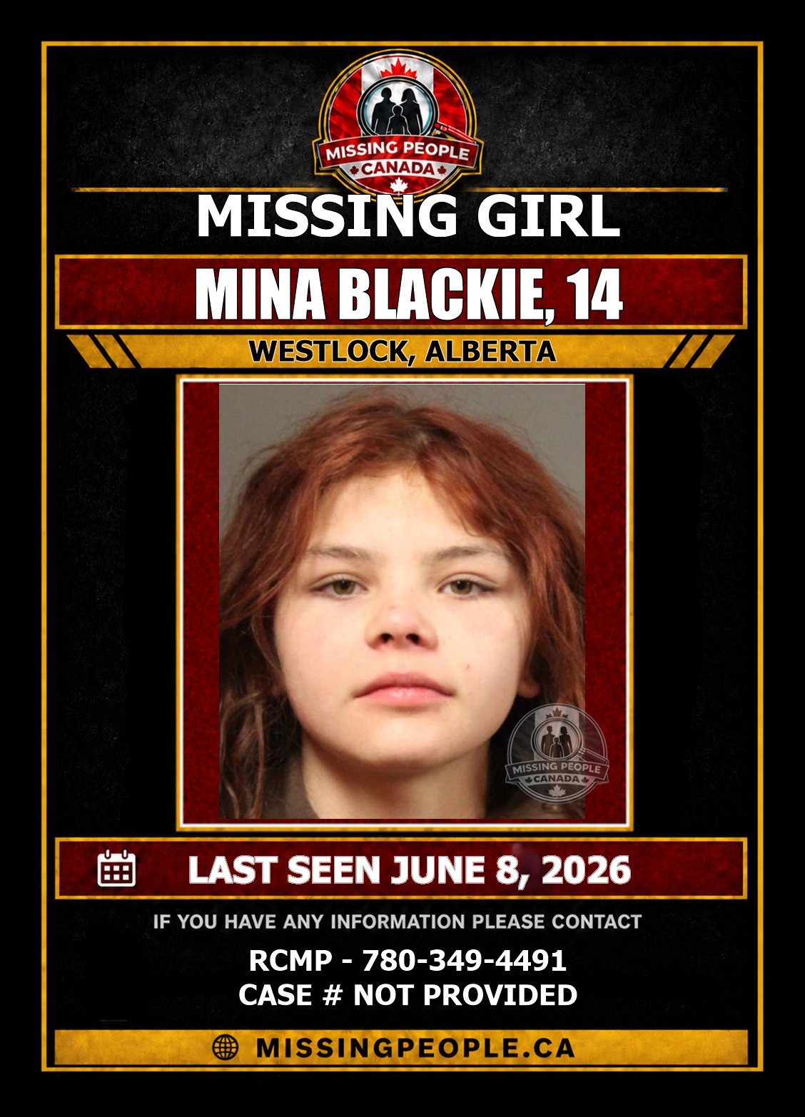 MISSING PERSON CANADA RELEASE