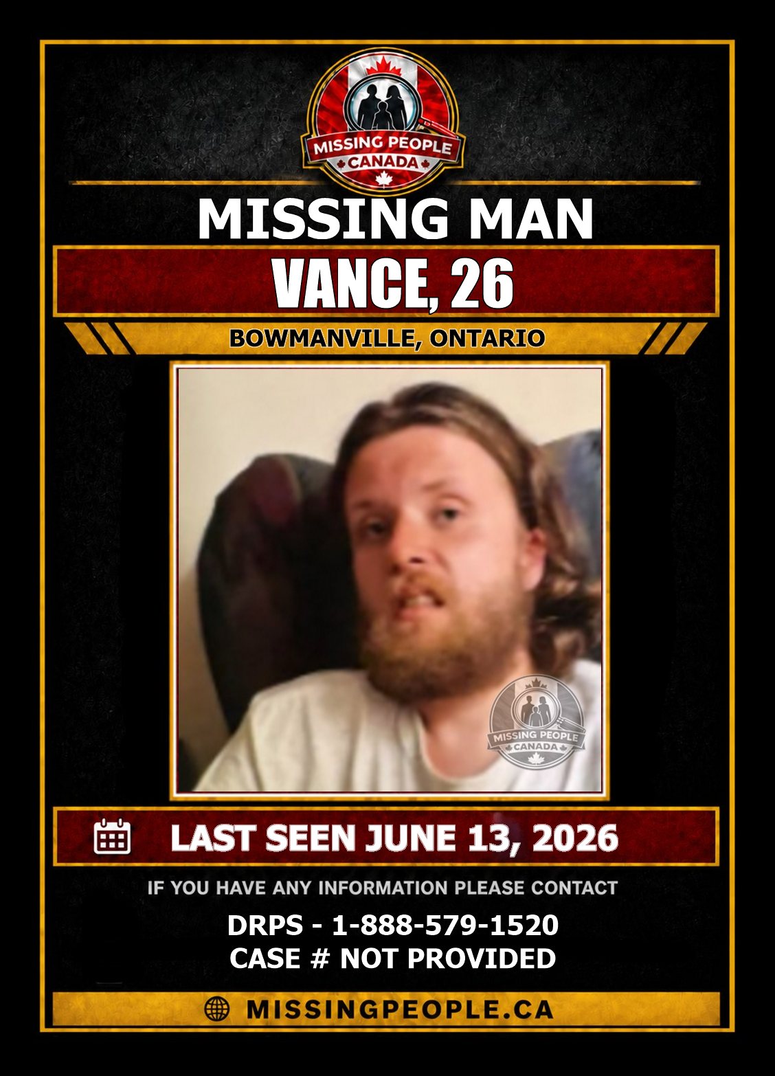 MISSING PERSON CANADA RELEASE