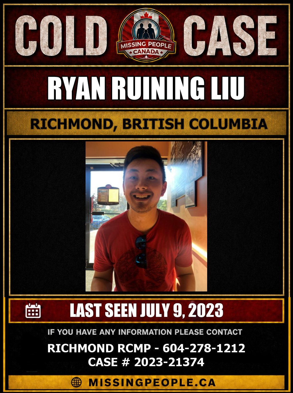 MISSING PERSON CANADA RELEASE