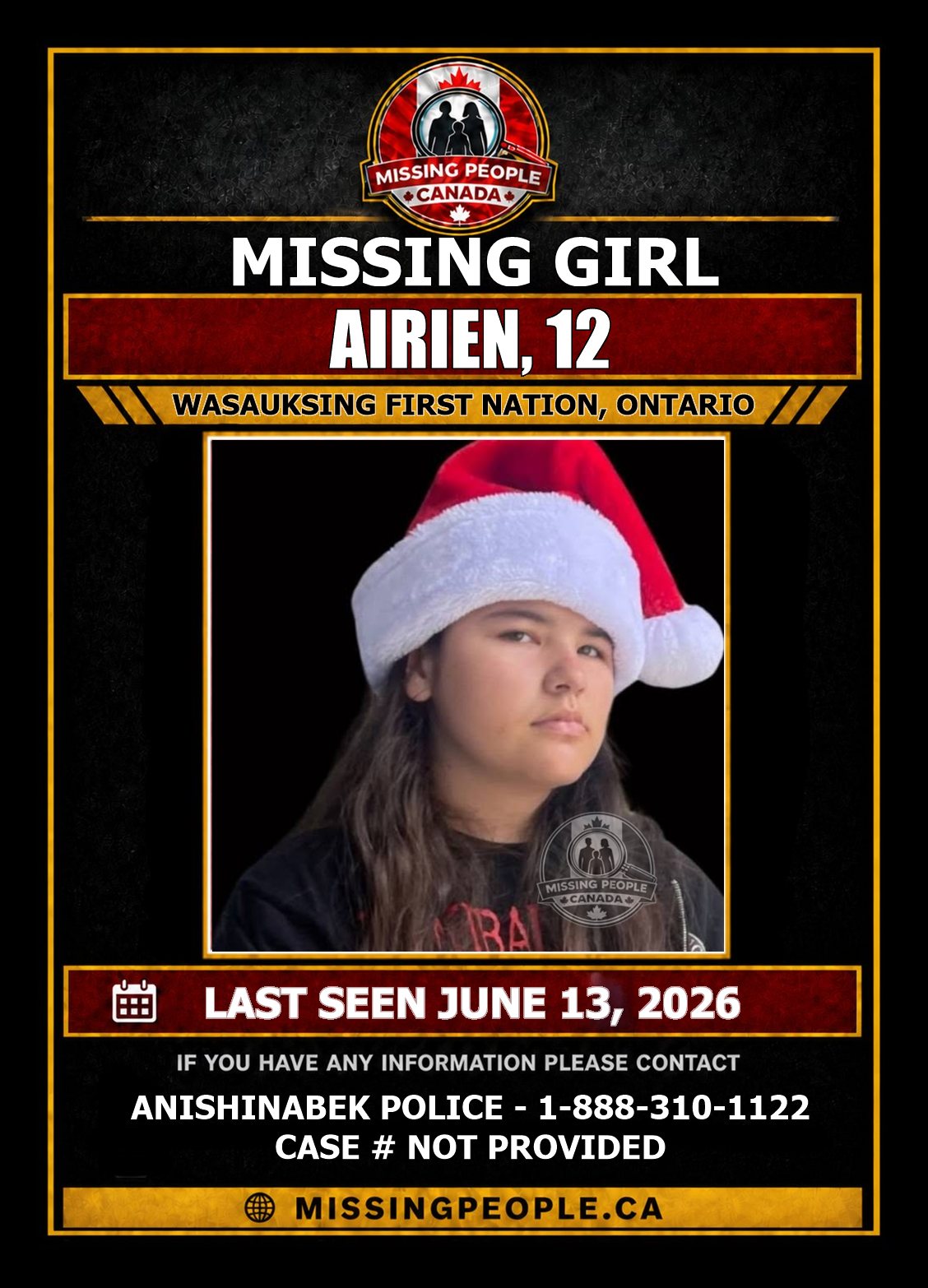MISSING PERSON CANADA RELEASE